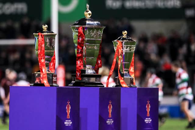 The Rugby League World Cup trophies are going on a 48-hour tour