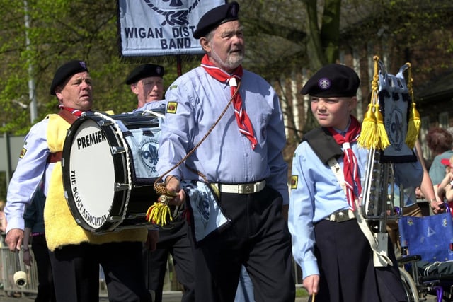 The St Georges Day parade under way. Picture Frank Orrell.