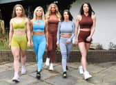 Yvette Geary, centre, with chosen models Kat Solway, Becky West, Emma Jones and Emma Carter