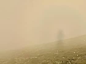 The Brocken spectre Chris Randall spotted while walking in the Lake District, Cumbria.
