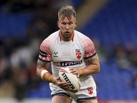 England will take on France at the Halliwell Jones Stadium in April