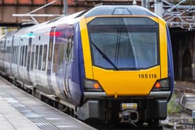 Image shows a Northern train at station as they issue a Do Not Travel warning for the first week of 2023