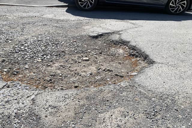 Residents are worried due to drivers moutning the pavement to avoid it.