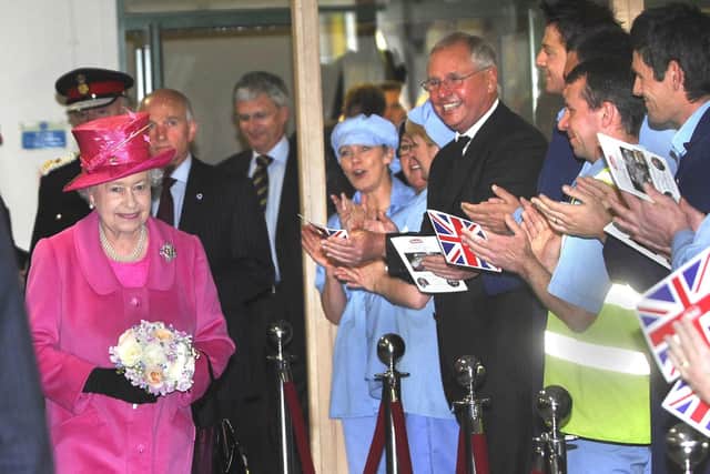 The Queen on her tour of Heinz.