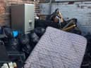 The fly-tipping before council removal
