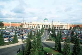 The sexual assault took place at the Trafford Centre in Manchester on April 10