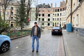 Scott Adams and his driver took the essential supplies to Ukraine in two fully loaded trucks, which they then donated to the army