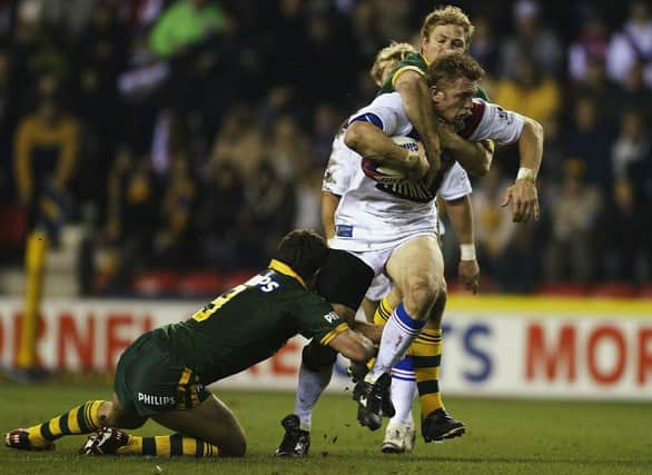 Mike Forshaw playing for Great Britain against Australia at the JJB Stadium in 2003