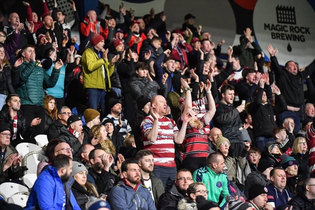 Wigan Warriors fans made their way to the John Smith's Stadium on Friday night.