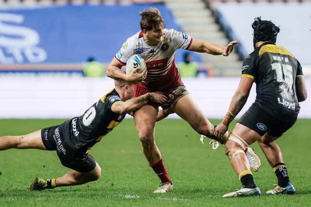 Sam Walters, of Wigan Wariors, is a former Leeds Rhinos player. Picture by Alex Whitehead/SWpix.com.