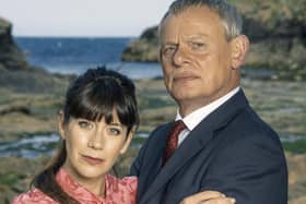 Martin Clunes and Caroline Catz in Doc Martin