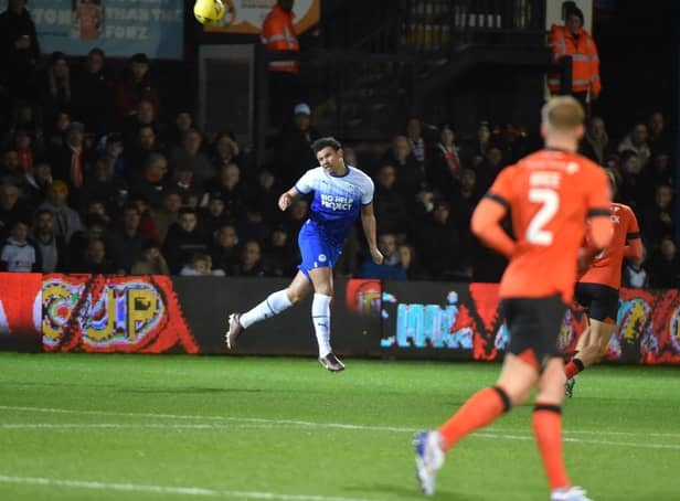 Rarmani Edmonds-Green during his last appearance for Latics at Luton on Saturday