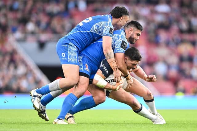 Samoa overcame England on golden point in the semi-final tie at the Emirates