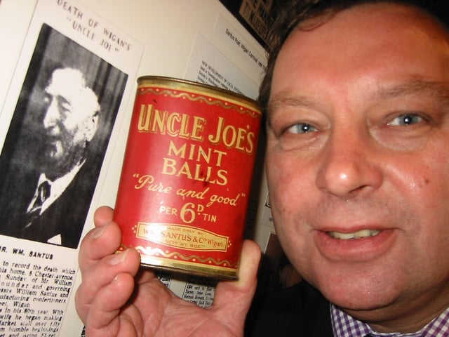 John Winnard, great great nephew of William Santus who perfected the Uncle Joe's Mint Ball.