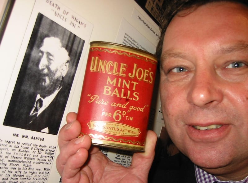 John Winnard, great great nephew of William Santus who perfected the Uncle Joe's Mint Ball.
