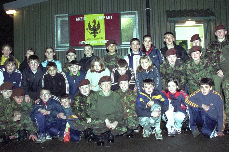 1998 - King's Royal Hussars army cadets moving from their Newtown Headquarters