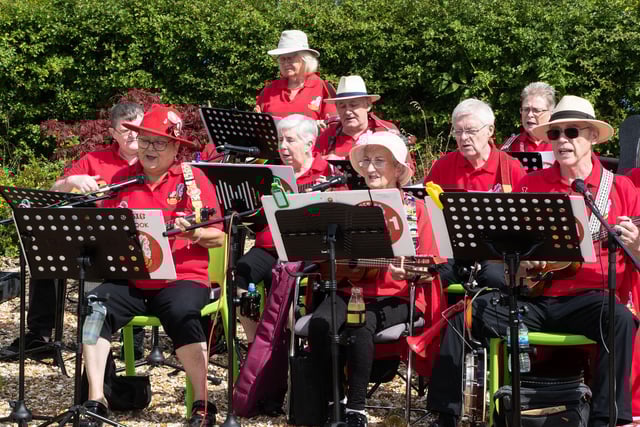 Visitors enjoyed a musical performance