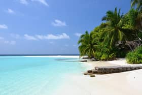 The tropical paradise of the Maldives