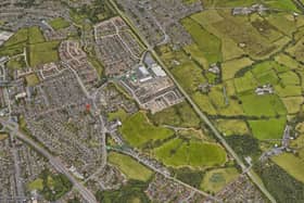 Aerial view of how Mosley Common, Wigan looks now