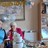 Cyril and Hilda celebrating 70 years of marriage