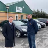 Neill Wood and Grant Gledhill outside iDuct’s new premises
