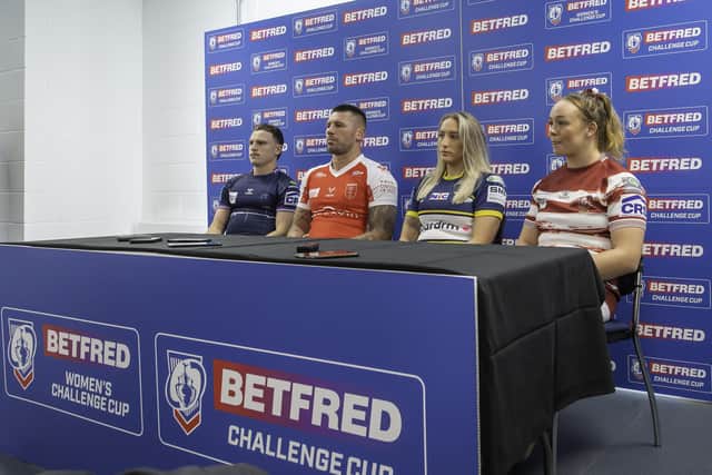 The pre-match press event took place at Headingley on Tuesday