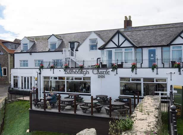 The new terrace at the Bamburgh Castle Inn (photo: Tracey Bloxham)