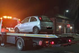 Police officers in Hindley seized this car