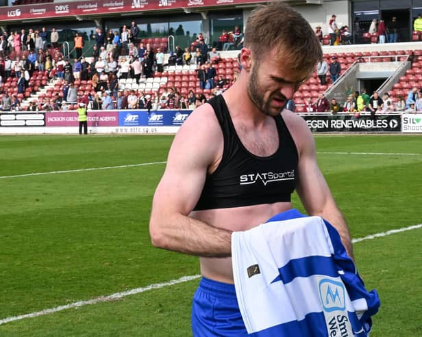 Callum McManaman after the final game of last season at Northampton