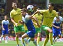 Callum Lang in action at Norwich