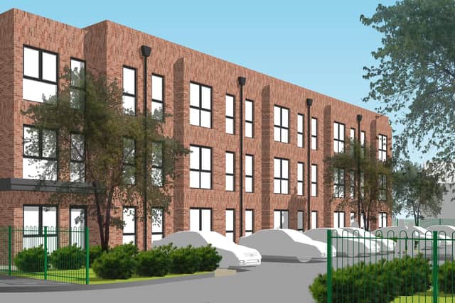 An artist's impression of homes planned for the former Scholes Social Club site