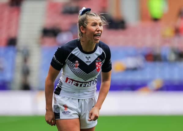 England’s Georgia Wilson in action against Canada during last year's Rugby League World Cup