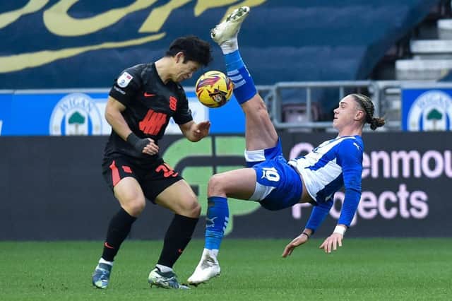 Thelo Aasgaard goes airborne against Birmingham last weekend