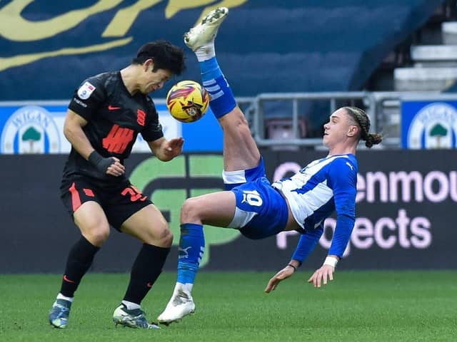 Thelo Aasgaard goes airborne against Birmingham last weekend