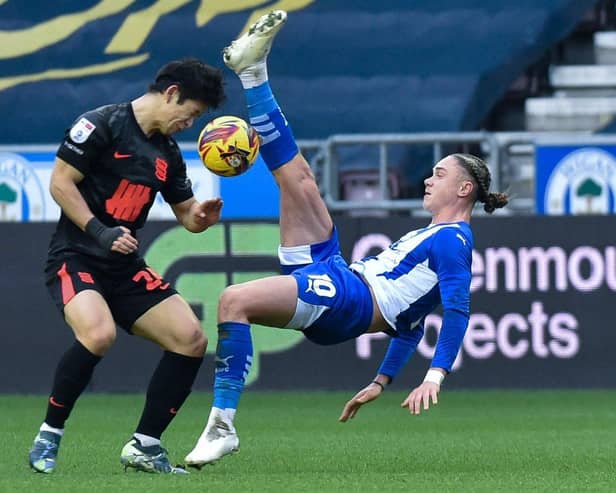 Thelo Aasgaard goes airborne against Birmingham last weekend