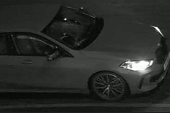 The robbers' car caught on camera