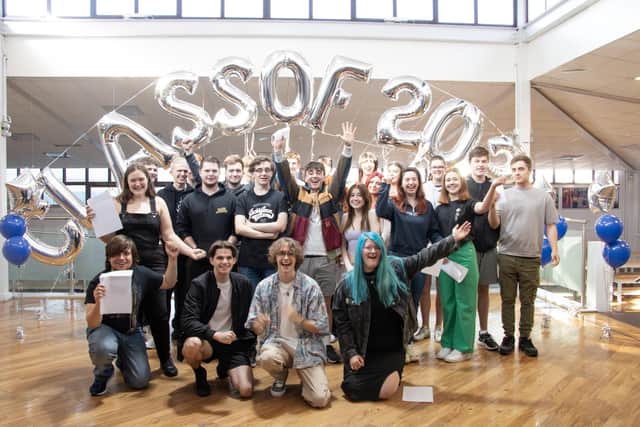 Winstanley College's class of 2023 celebrate their A-level results