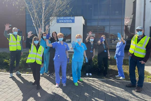 The hard-working Jubilee House vaccination team