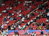 England fans. (Photo by PAUL ELLIS/POOL/AFP via Getty Images)