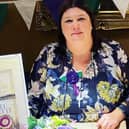 Beverley Adams at the book launch for her Edith Rigby publication
