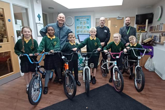 The Council’s team has also delivered five new locks to keep the new bikes safe