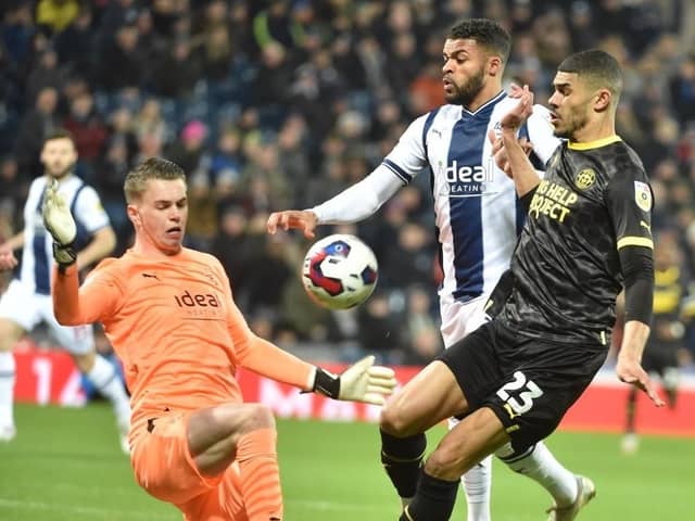 Ashley Fletcher was unable to inspire Latics to a goal at West Brom