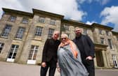 Theodore Major's daughter Dr Mary Major at Haigh Hall with Al and Al in 2022
