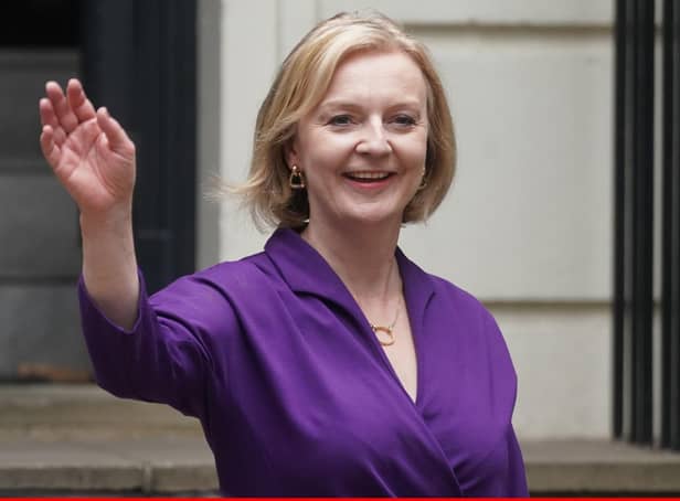 Liz Truss following the announcement she is the new Conservative party leader and will become the next Prime Minister