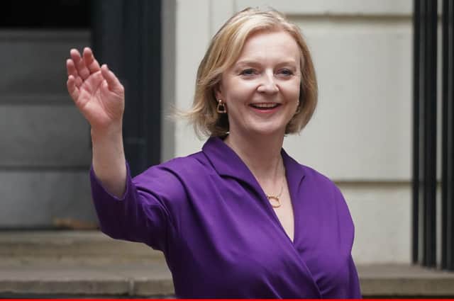 Liz Truss following the announcement she is the new Conservative party leader and will become the next Prime Minister