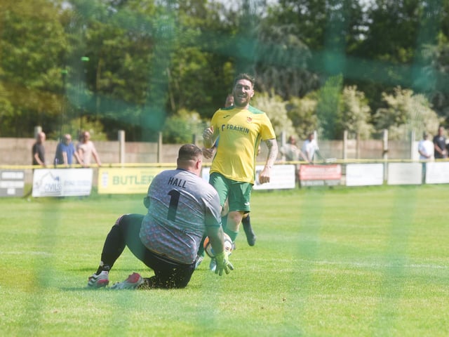 Charity football match between Holly's Hearts and Angels United at Atherton Town FC