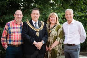 Mayor of Bolton, Cllr Andy Morgan, present at the picnic