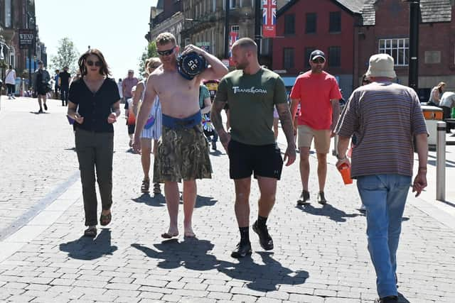 Nigel Brookwell starts his barefoot walk