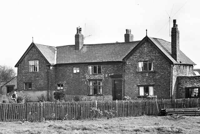 A 1966 view of Peel Hall on Georges Lane, Ince, near Rose Bridge High School.  The original was built in 1345 by the Earl of Makerfield.