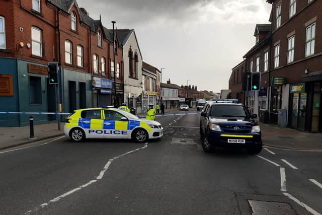 Ormskirk Road remained closed on Saturday morning